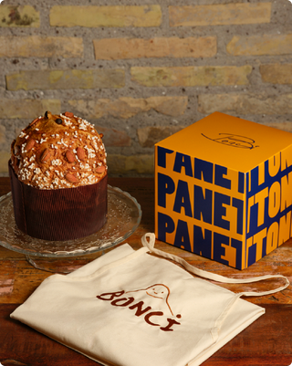 Panettone mandorlato + Grembiule