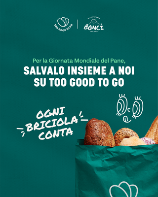 Ricerca Too Good To Go: pane, si spreca un panino a persona a settimana